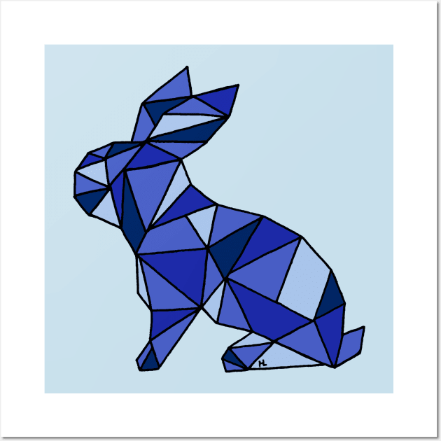 Geometric Rabbit Wall Art by HLeslie Design